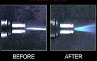 before and after of conditions for fuel injectors